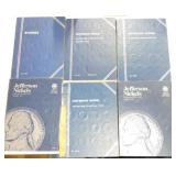 Lot of 6 Jefferson nickel albums