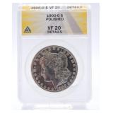 1900-S Morgan dollar ANACS VF20 details cleaned