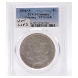 1888-O Morgan dollar PCGS XF details, cleaned