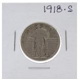 1918-S Standing Liberty quarter F12
