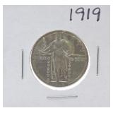 1919 Standing Liberty quarter EF40