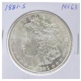 1881-S Morgan dollar MS63