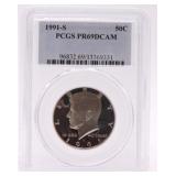 1991-S Kennedy half PCGS PR69DCAM