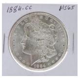1884-CC Morgan dollar MS65