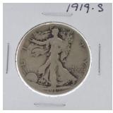 1919-S Walking Liberty half VG