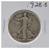 1928-S Walking Liberty half F12