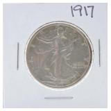 1917 Walking Liberty half EF40