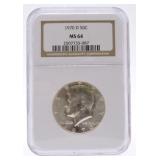 1970-D Kennedy half NGC MS64