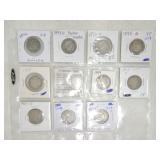 Quarter lot: 1 seated, 10 Barber