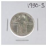 1930-S Standing Liberty quarter AU50
