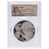 2018 WWI Centennial dollar PCGS PR70DCAM