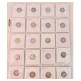 Page of 40 Barber dimes, 1892-1916
