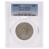 1936-S Rhode Island Commemorative half PCGS MS65
