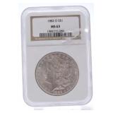 1883-O Morgan dollar NGC MS63