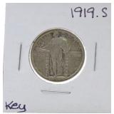 1919-S Standing Liberty quarter F12