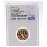 2019-W American Legion gold $5 NGC PF70,