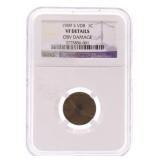1909 SVDB Lincoln cent NGC VF details,