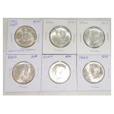 1982 Washington silver half, 2 - 1964-P,