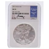 2017 silver eagle NGC MS70