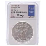 2018 silver eagle NGC MS70