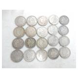 Lot of 20 Morgan dollars