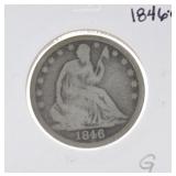 1846-O Seated Liberty half G