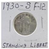 1930-S Standing Liberty quarter F12