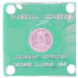 1893 Isabella quarter