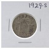 1929-S Standing Liberty quarter VF20