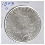 1883-O Morgan dollar BU