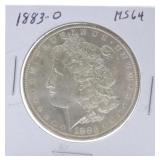 1883-O Morgan dollar MS64