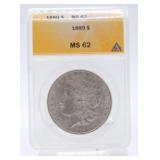 1889 Morgan dollar ANACS MS62