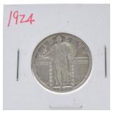 1924 Standing Liberty quarter EF40