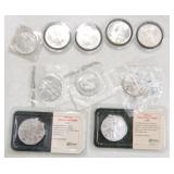 Lot of 10 silver Eagles