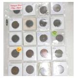 Page of 20 large cents