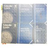 Lot of 6 Lincoln cent albums: 1 - 1909-40 (36