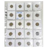 Page of 44 Lincoln cents 1909-55