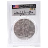 2021-W silver eagle Ty2, burnished, PCGS SP70