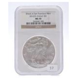 2012-S silver eagle, NGC MS70