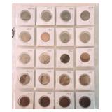 Lot of 25 Canada large cents 1890H to 1920F & unc