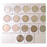 Lot of 17 - 1921 P-D-S Morgan dollars