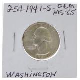 1941-S Washington quarter MS65