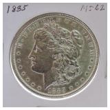 1885 Morgan dollar MS62