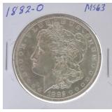 1882-O Morgan dollar MS63
