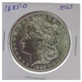 1885-O Morgan dollar MS63
