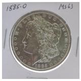 1885-O Morgan dollar MS63