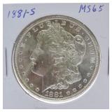 1881-S Morgan dollar MS65