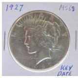1927 Peace dollar MS63