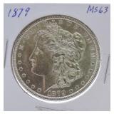 1879 Morgan dollar MS63
