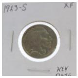 1923-S Buffalo nickel XF